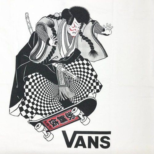Camiseta manga corta VANS and JAPAN CULTURE XL GOEMON KABUKI BLANCA limitada a Japón - Imagen 4 de 9