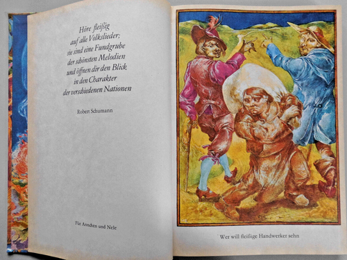 Deutsche Volkslieder für Singstimme und Gitarre Lieder Noten Buch DDR 1977 - Bild 2 von 2