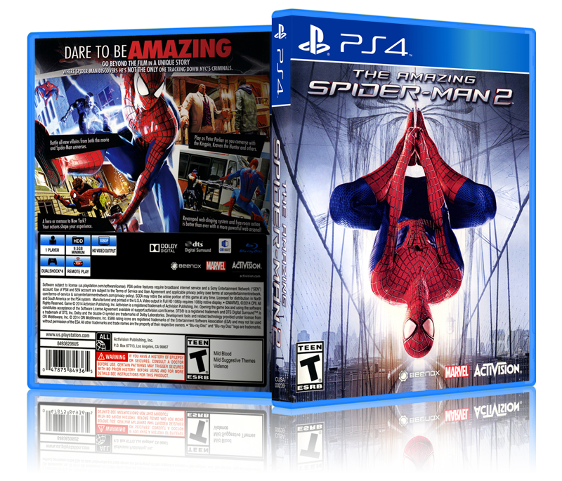 The Amazing Spider-Man Replacement PS4 Cover and NO GAME