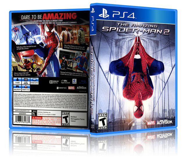 The Amazing Spider-Man 2 - Replacement PS4 Cover and Case. NO GAME!! The Amazing Spider-Man 2 - Replacement PS4 Cover and Case. NO GAME!!