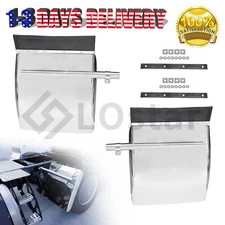 Quarter Fender 24" x 27" Stainless Steel For Semi Truck Freightliner Volvo VNL