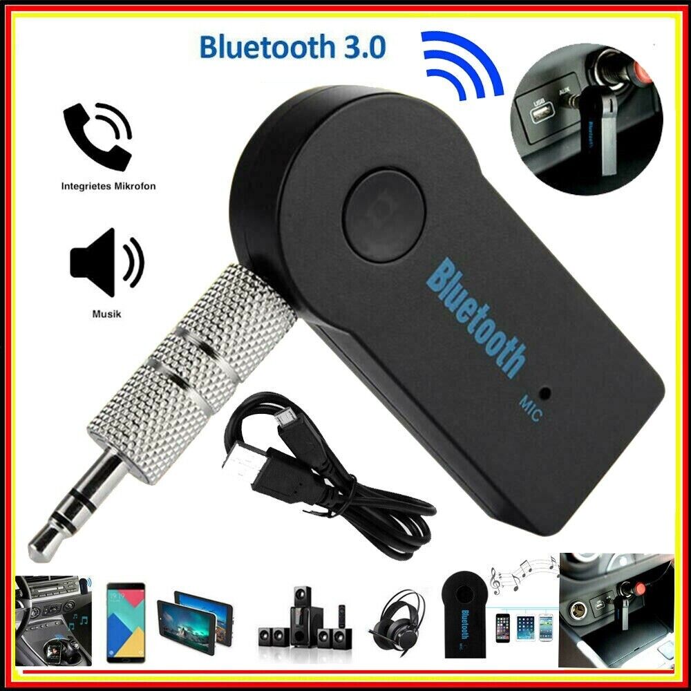 Bluetooth 3,5mm Aux Adapter Music Receiver Auto Wireless Audio Empfänger Z179