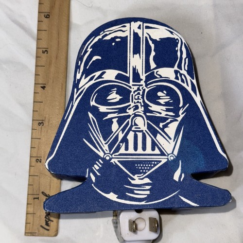 Pottery Barn Kids Darth Vader Night Light Star Wars Blue Off Switch 5.5 inches - Picture 6 of 7