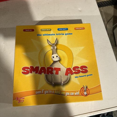 SMART ASS BORAD GAME THINK FAST-TALK FIRST & WIN. Pre-Owned - Picture 1 of 3