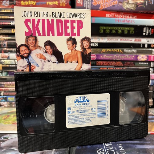 Skin Deep 1989 VHS Tested Rental John Ritter Denise Crosby Sexy Romantic Comedy - Picture 9 of 15