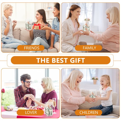 Acryl Sparschwein Spardose Sparbüchse Moneybox Sparbox Geschenk Nicht zum öffne - Bild 10 von 11