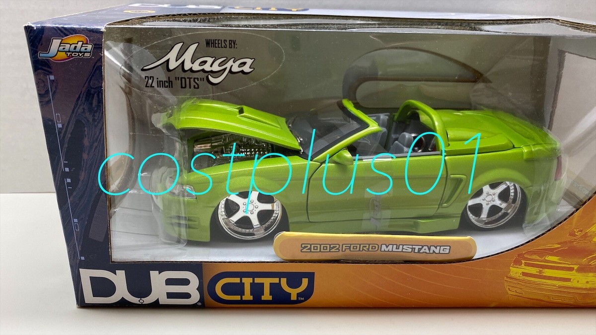 JADA DUB CITY 2002 FORD MUSTANG CONVERTIBLE 1:24 GREEN | eBay