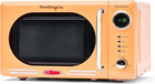 Retro Compact Countertop Microwave Oven - 0.7 Cu. Ft. - 700-Watts with LED Digit