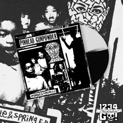 Pinhead Gunpowder/Trundle&Springレコード7インチ Pinhead Gunpowder Trundle & Spring BLACK WHITE VINYL 7