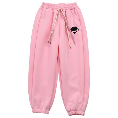 Unisex Kids Pants Workout Bottoms Hip-Hop Sweatpants Casual Trousers Embroidery - Picture 39 of 47