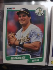 1990 Fleer Jose Canseco #4 card mint condition
