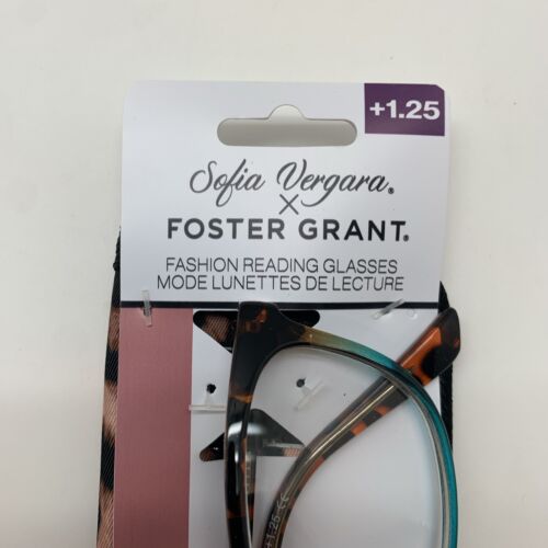 "3 PAIR" R152 FOSTER GRANT SOFIA VERGARA Teresa DMI/AQU 1.25 READING READERS GLA - Picture 6 of 8
