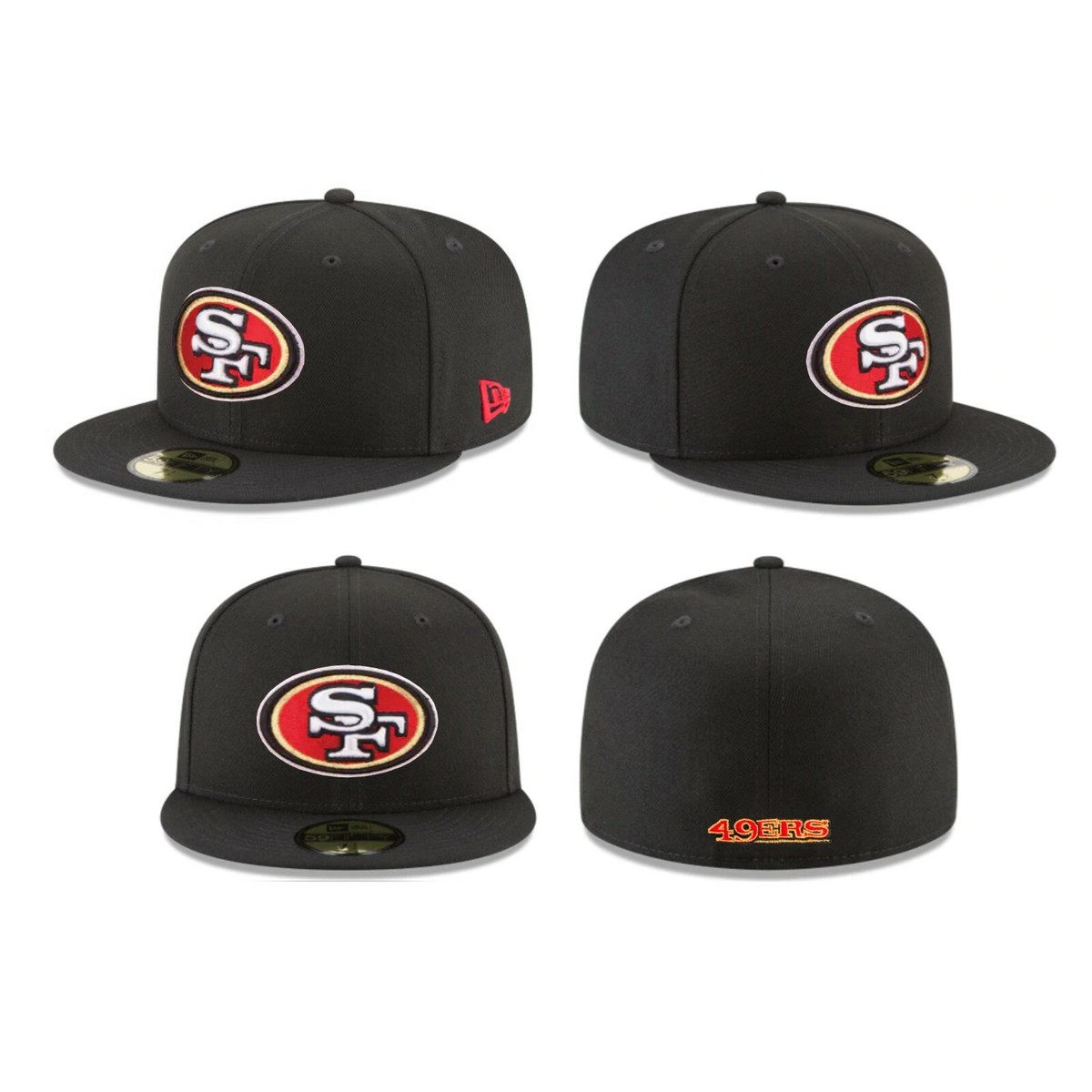 San Francisco 49ers SF NFL Authentic New Era 59FIFTY Fitted Cap
