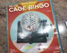 Pressman Deluxe Cage Bingo with Easy Turn Handle, Everything included-NEW