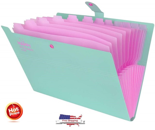 Decorative Expanding Accordion File Folders Inspirational Quotes W