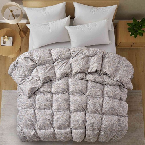 Accogliente piumino oversize Boho Paisley stampa fiori, coperta letto king queen size - Foto 12 di 18