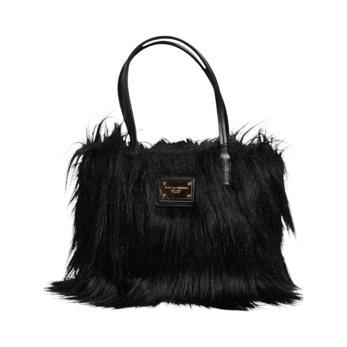 値下げ　D&G フリンジ×スタッズ バッグ ブラック スタイルブロック STYLEBLOCK 三日月型PUレザーショルダーバッグ