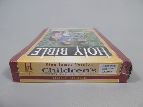 Holy Bible KJV Children's Presentation Edition Holman Blue Imitation Leather New - Picture 3 of 6