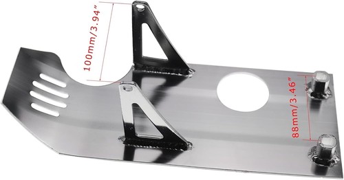 SILVER Skid Plate Honda CRF50 CRF70F XR50 XR70R Z50R SSR LI FAN TAOTAO SDG 110CC - Picture 3 of 6