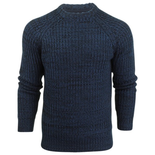 BRAVE SOUL MENS CREW NECK JUMPERS CHUNKY CABLE KNIT PULLOVER WINTER SWEATERS TOP - Picture 25 of 28