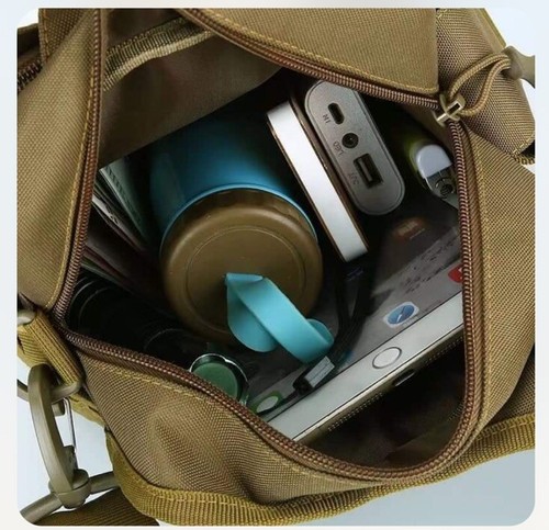 NEU ANGELAUSRÜSTUNG AUFBEWAHRUNGSTASCHE, WASSERDICHT D-SCHLAUFE VERSCHLUSS SLING BAG LEICHT - Bild 6 von 8