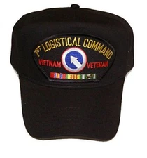 US ARMY FIRST 1ST LOGISTICAL COMMAND VIETNAM VETERAN HAT CAP W/ RIBBONS
