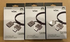 3 PACK YOK 6 Ft USB Extension Cable Cord New Sealed 