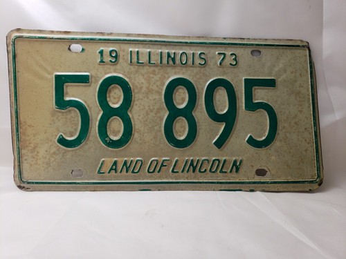 Vintage 1973 Illinois License Plate - Picture 2 of 15