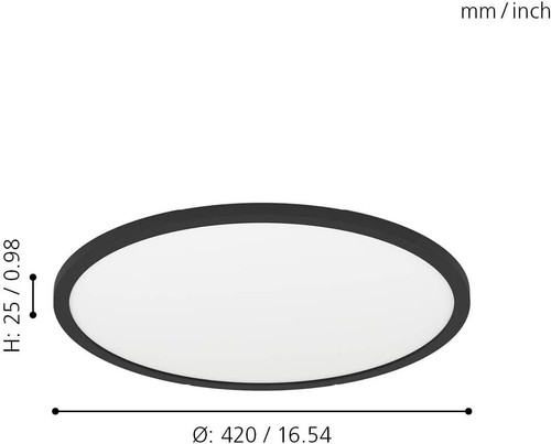 EGLO Crosslink Rovito-Z Panel smart flach rund ⌀42 CCT RGB Zigbee EEK:E (Sp.A-G) - Bild 8 von 12