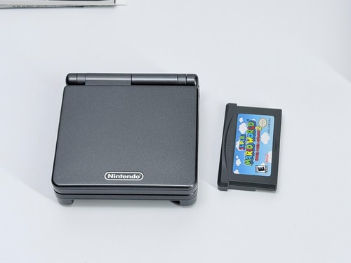 Nintendo GameBoy Advance SP Graphite AGS-101 Bundle w/Super Mario World Complete - Picture 5 of 24