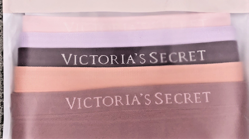 Victoria's Secret NEW XL Seamless High Leg Brief Panties 5 Pack Lace Spellout - Picture 2 of 7