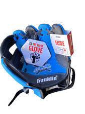 Franklin Sports Air Tech Kids Teeball Glove, Right-Hand Thrower, Blue, 8.5" NEW