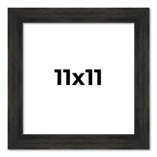 11x11 Frame Black Barnwood Picture Frame Photo Frame UV Acrylic, Acid Free
