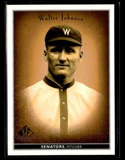 2002 SP Legendary Cuts #87 Walter Johnson Card Washington Senators