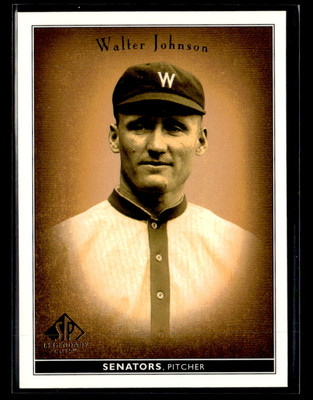 #ad 2002 SP Legendary Cuts #87 Walter Johnson Card Washington Senators $1.59
