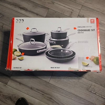 Zwilling Forte Plus 10-Piece Non-Stick Cookware Set Made in Italy