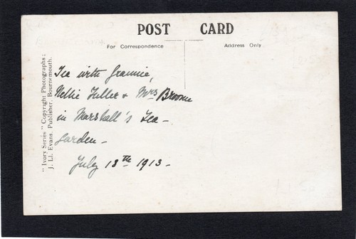 Postcard Redhill Bournemouth Dorset rope ferry on River Stour 1913 RP by Evans - Foto 2 di 2