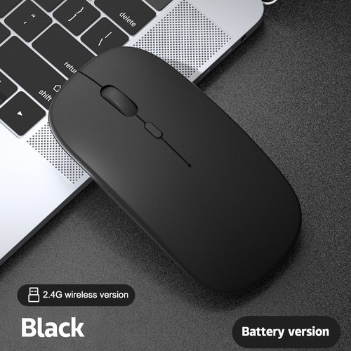 Portable Wireless Mouse Bluetooth-compatible 2.4GHz Dual Mode Computer Mice Mute - Photo 13/30