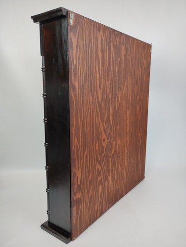 Faux Bamboo Solid Wood 16 Demitasse Tea Cup Curio Wall Mount Display Shelf 36" - Picture 7 of 14