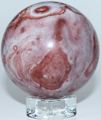 Esfera de jaspe de encaje loco mexicano / 2,75" (69,85 mm) / 16,50 oz (467,76 gr) 3540 - Imagen 14 de 16