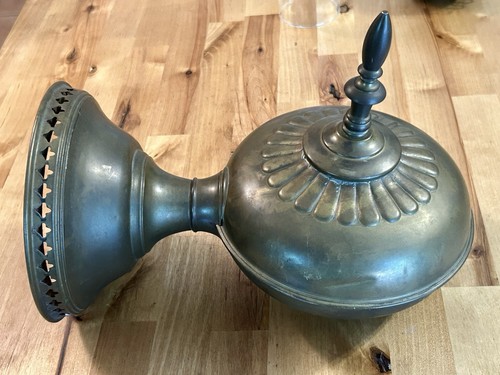 Antique Rayo Brass Wall Mount Angle Light Oil Lamp Electrified For Parts Repair - Picture 12 of 24