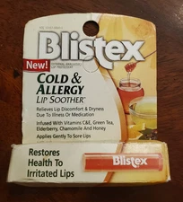 New Sealed BLISTEX  Cold & Allergy Lip Soother. Discontinued.(For Sore Lips)