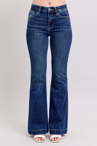 Judy Blue High Waist Trouser Flare Jeans #82637 - Picture 2 of 21