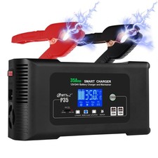 35-Amp Smart Charger, 12V35A/24V18A,14.6V/29.2V Lithium,LiFePO4, Battery Charger