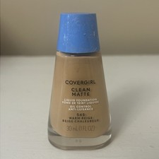 Covergirl Clean Matte Oil Control Liquid Foundation 545 Warm Beige New Sealed