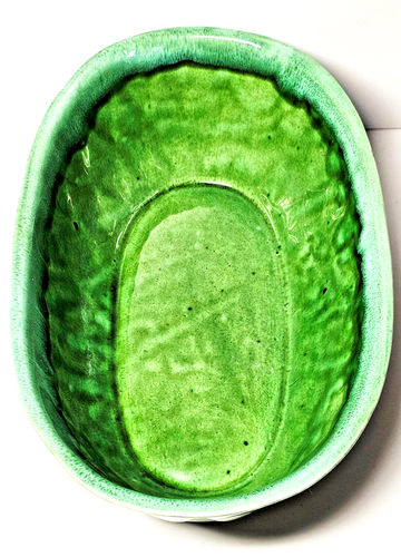 Planter Judy Of California Green Drip Glaze Artichoke - Oval D2 - Picture 3 of 4