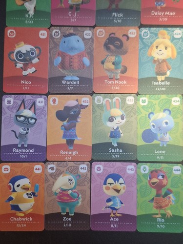 48x Animal Crossing ACNH Serie 5 Mini NFC Amiibo Karten New Horizons 401-448 - Bild 7 von 8