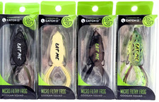 Lot of (4) Googan Squad Micro Filthy Frog | 1-3/4" - 1/4 oz | Multicolor