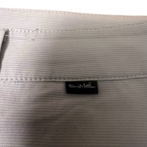 Pantalones Cortos Travis Matthew’s Para Hombre 38 Gris Rayas Cintura Elástica Golf Informales - Imagen 5 de 7