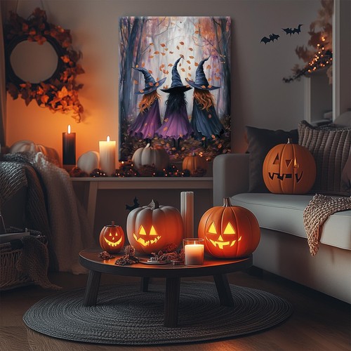 Impresión de póster estética de murciélago castillo terror murciélago de Halloween en lienzo vintage - Imagen 56 de 176